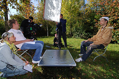 Interview with Popstars On Stage for TV-Channel Pro7: Popstars Crew with Marc Mozart