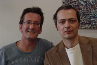 v.l.n.r: Jens-Markus Wegener (AMV Talpa) und Marc Mozart (Mozart & Friends Limited)