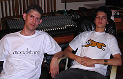 Jimi Blue and Mozart & Friends Songwriter Manuel Loyo in the studio