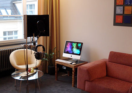 Mövenpick Hotel, Berlin: a hotel room was turned into a recording studio.